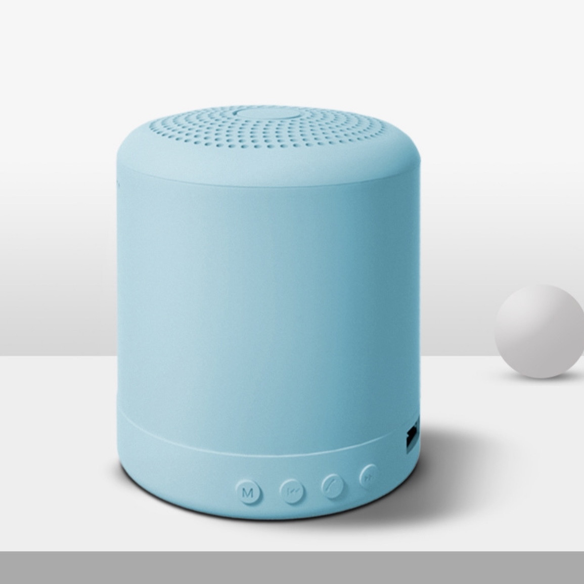 Портативна бездротова колонка Wireless Bluetooth 3.0 Speaker для прослуховування музики у блакитному кольорі