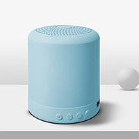 Портативна бездротова колонка Wireless Bluetooth 3.0 Speaker для прослуховування музики у блакитному кольорі