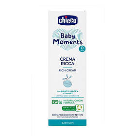 Крем поживний Baby Moments з маслом ши, 100 мл Chicco