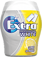 Жевательная резинка с отбеливающим эффектом Цитрус БЕЗ САХАРА Extra professional White Citrus 50шт Германия