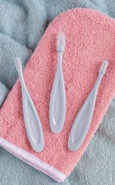 Зубні щіточки набором (3 шт) 550 BabyOno, блакитний