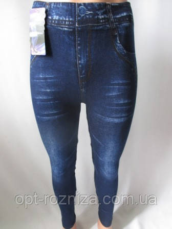 Джинсові легінси жіночі, фото 1