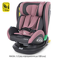 Детское автокресло EL CAMINO ME 1081-1 i-TRUST PLUS Pale Pink Isofix поворот на 360 0-36 кг