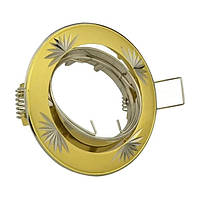 Світильник точковий під галогенову лампу АСКО-УКРЕМ MR16 104A CF SG/N матове золото/нікель