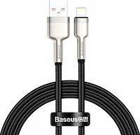 Кабель Baseus Cafule Metal USB to Lightning 2.4A 1m (CALJK-A01) Black