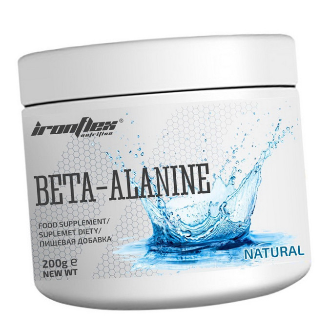 Амінокислота Бета-аланін IronFlex Beta-Alanin 200г без смаку, фото 1