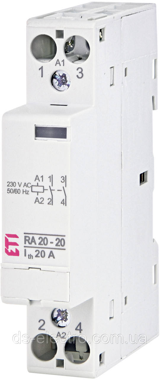 Контактор RA 20/25 (Котушка AC230V; виконання 1-модуль), ETI,