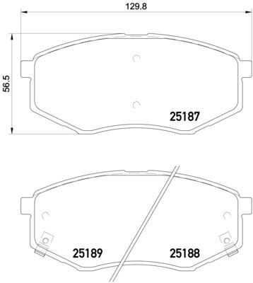 Колодка гальм. диск. MAZDA 6 (GG, GY, GF) задн. (вир-во BREMBO) P 49 036 UA51