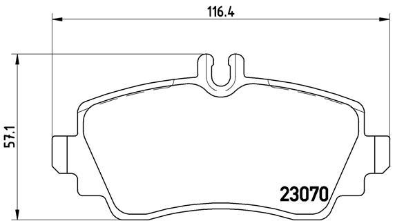 Колодка гальм. диск. MITSUBISHI GRANDIS, PAJERO II (V2_W, V4_W) задн. (вир-во BREMBO) P 54 031 UA51