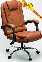 Кресло офисное Diego коричневое для персонала операторское, Офисные стулья и кресла, Кресло для сотрудника
