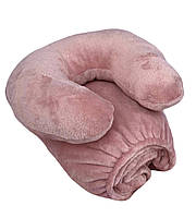 Плюшевий набір подушка і чохол, для кушетки, багаторазовий, колір пудри для масажу