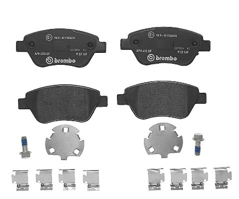 Колодка гальм. диск. HONDA ACCORD передн. (вир-во BREMBO) P 28 044 UA51