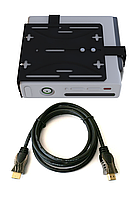 Комплект 2в1 - для ігрової приставки - HDMI 4K v 2.0 кабель 1м та кронштейн для приставок PlayStation / Xbox