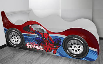 Ліжко машина Людина Павук Shock Cars, дитяче ліжко машинка, ліжко автомобіль