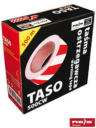 Стрічка сигнальна червоно-біла двостороння TASO500 CW