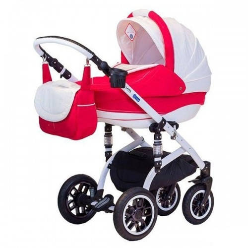 Универсальная детская коляска adamex lara белая рама - купить по