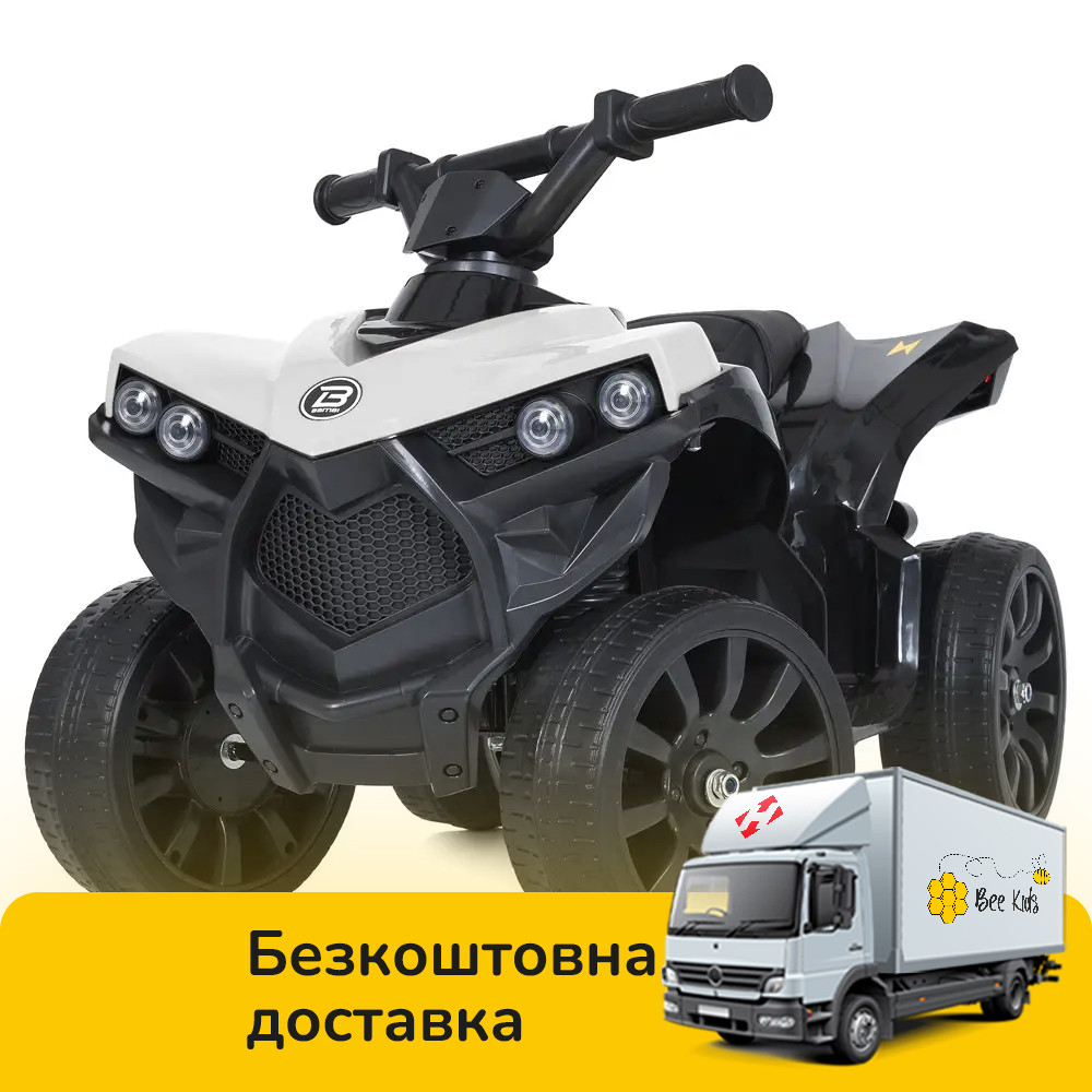 Дитячий квадроцикл (акум 6V4,5AH, 2 мотори 45W, музика, світло, EVA, довжина 70см) M 5054EL-1 Білий, фото 1