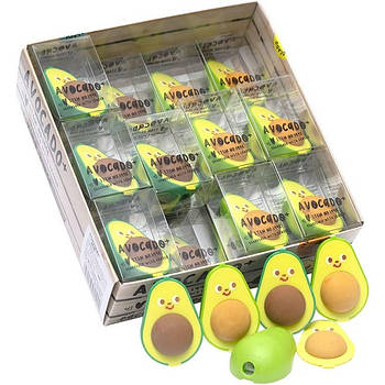 Ластик кольоровий 2в1 з точилкою "Авокадо" 1998