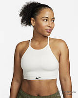 Топ Nike Indy Seamless Ribbed DV9966-133 (DV9966-133). Женские спортивные топы. Спортивная женская одежда.