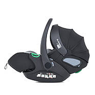 Автокрісло бебікокон автолюлька переноска EL CAMINO ME 1110 i-FIX Jet Black, фото 3