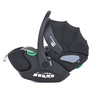 Автокрісло бебікокон автолюлька переноска EL CAMINO ME 1110 i-FIX Jet Black, фото 2