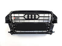 Решітка радіатора Audi Q3 2011-2014гід Чорна (у стилі S-Line)