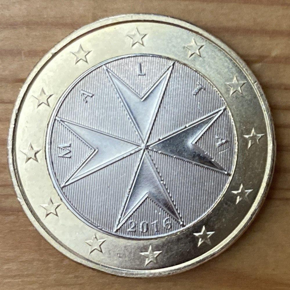 Монета Мальти 1 євро 2010-16 рр.