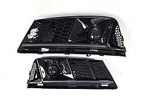 Решітки в бампер Full Black ( в стилі S4 під радари ) на AUDI A4 B9 2015-2019 року