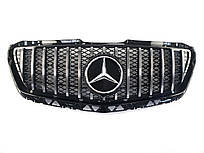 Решітка радіатора на Mercedes Sprinter W906 2014-2017 рік GT Panamericana (Чорна з хромомом)