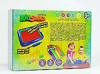 Кінетичний пісок Kid Sand Danko Toys 1200 г з пісочницею та формочками — набір для творчості KS-02-02U, фото 6