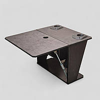 Столик в човен з тримачами вудилищ, човновий столик, столик для човна, столик на борт човна, УКБ, столик на баллон човна