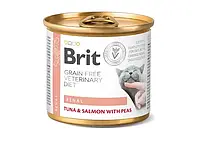 Brit Grain Free Veterinary Diet Renal Tuna & Salmon Peas 200 г лечебный влажный корм для котов (166318-21) BE