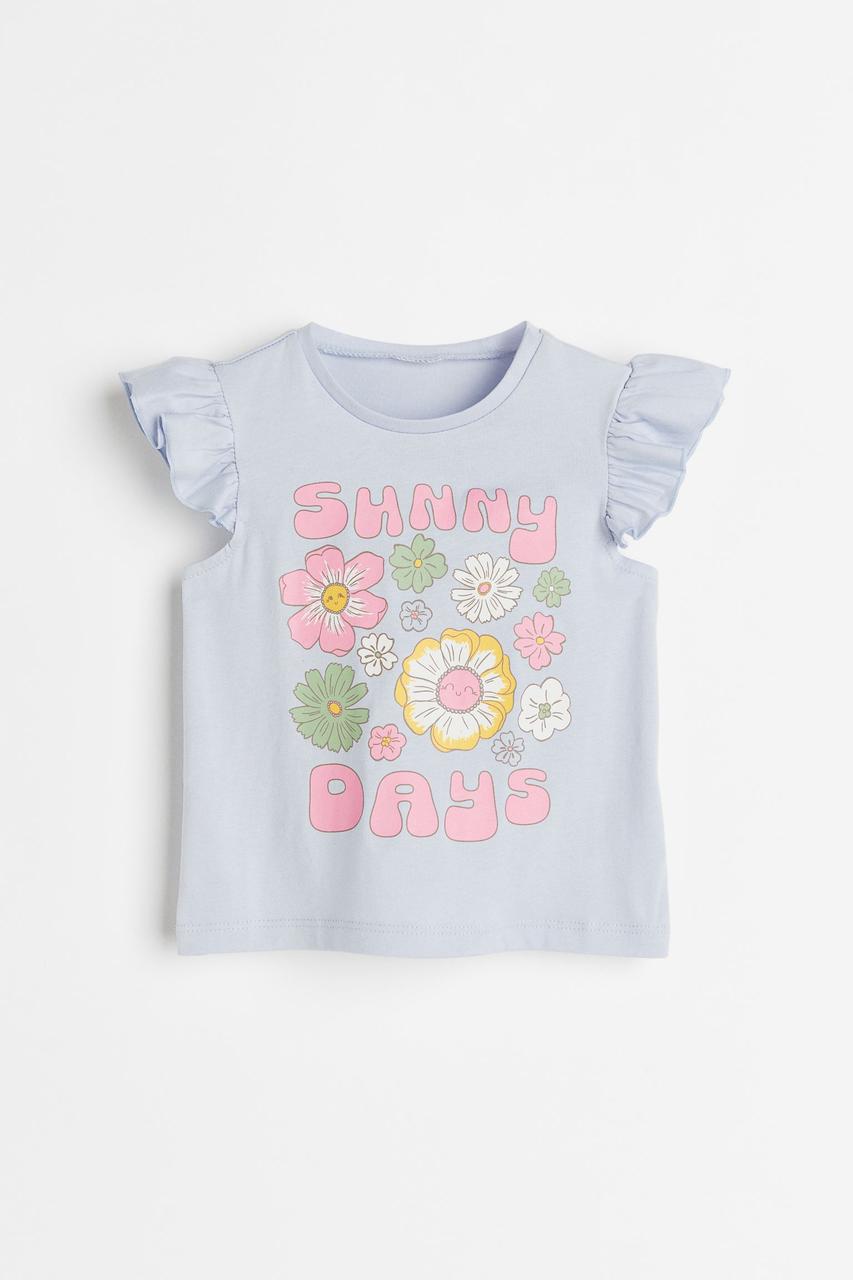 Футболка для дівчинки   блакитна Sunny Days H&M 80см