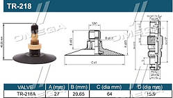 Камера 5,00-12 TR-218A (Кабат) DO12500TR218KBK UA51