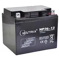 Аккумулятор для ИБП Matrix NP36-12 Black 12V 36AH, 195*130*155mm