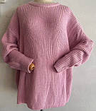 Светр жіночий в'язаний рожевий M, фото 5