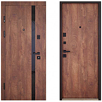 Вхідні двері 304 К3 Спил дерева коньячний