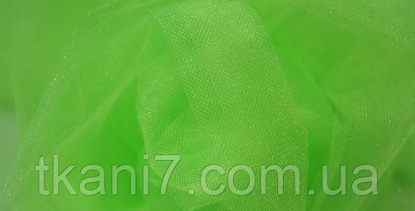 Тканина Фатин середньої жорсткості(Турция)Салатовий, фото 1