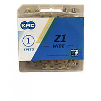 Ланцюг KMC Z1 Wide Gold 1/2 X 1/8 112 ланок з замком в боксі