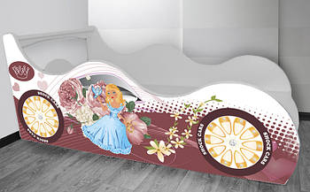 Ліжко машина Сіндерелла Shock Cars, дитяче ліжко машинка, ліжко автомобіль