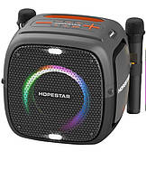 Колонка HOPESTAR Party one Bluetooth на ременці з двома мікрофонами (Чорний) 40745