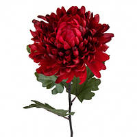 Декоративна штучна квітка Хризантема "Червоний гранат" 82 см Червоний Elysium (2000-082RD)