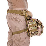Сумка тактична на стегно та ногу SILVER KNIGHT TY-278 (28х25х11 см) 8 л, фото 9