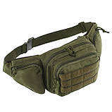 Сумка-бананка тактична на пояс Military Rangers ZK-9101 (40х13х7 см) 4 л, фото 3