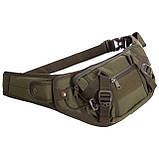 Сумка-бананка тактична на пояс SILVER KNIGHT TY-175 (40х20х3 см) 2 л, фото 4
