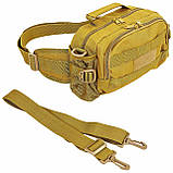 Сумка-бананка тактическая на пояс SILVER KNIGHT TY-9100 (24х18х9 см) 4 л, фото 3