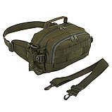 Сумка-бананка тактическая на пояс SILVER KNIGHT TY-9100 (24х18х9 см) 4 л, фото 4