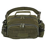 Сумка-бананка тактическая на пояс SILVER KNIGHT TY-9100 (24х18х9 см) 4 л, фото 6