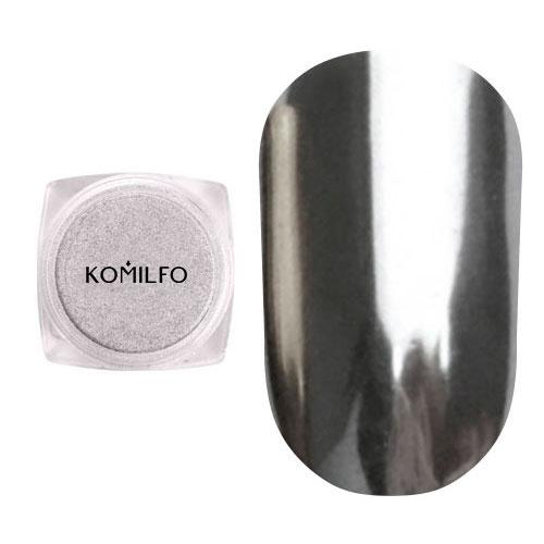 Пудра для нігтів Komilfo Mirror Powder №001 срібло, 5 г