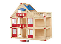 Кукольный деревянный домик для игр